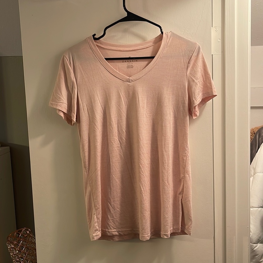Danskin pink work out shirt